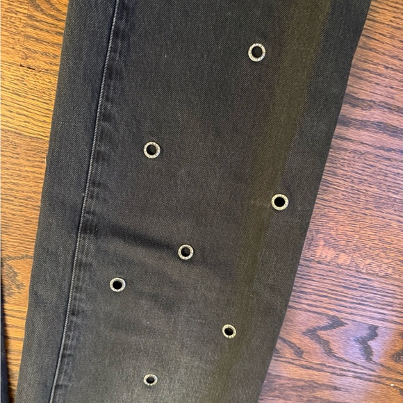 Black Women's Pistola Hendrix High Rise Wide Leg Jeans In Glamour - Picture 3 of 5